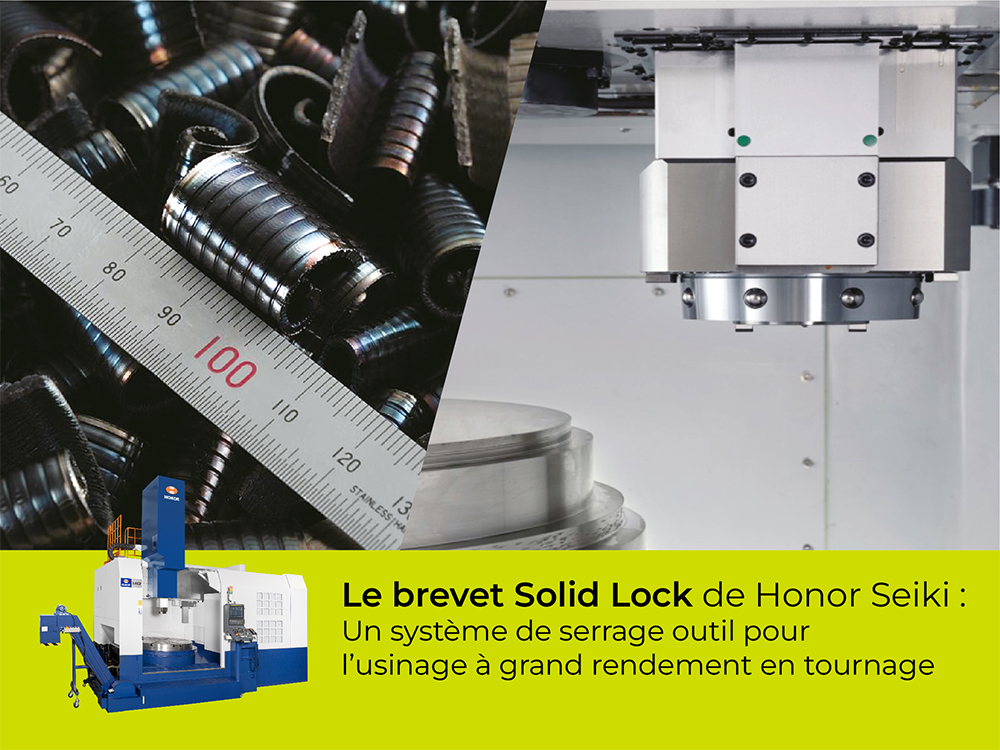 SOLID Lock le système de serrage breveté d'Honor Seiki pour les tours verticaux